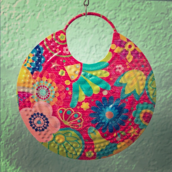 Colorful round earrings