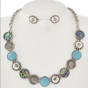 Abalone She'll shard Necklace set