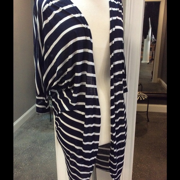 zara long striped cardigan