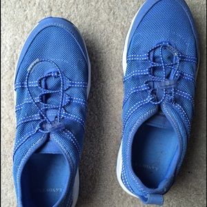 Blue Lands End Water Sneakers. Size 8