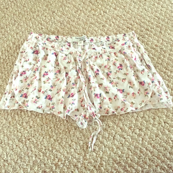 Flower-Patterned Shorts