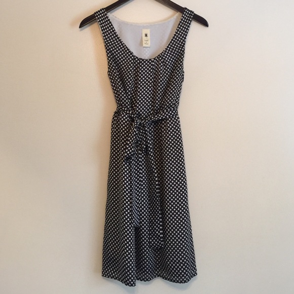 Anthropologie Dresses & Skirts - Anthropologie NEEDLE & THREAD NAVY POLKA DOT DRESS