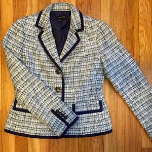Talbots Blue Tweed Blazer