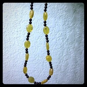 Green and Black beaded neckless
