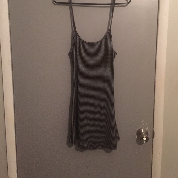 Brandy Melville black and white striped dress