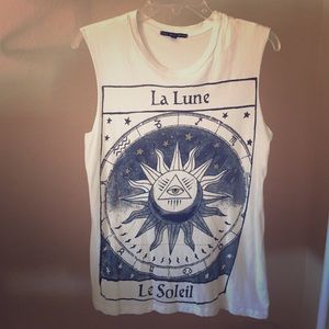 Moon and Sun muscle T-shirt.