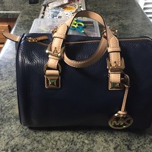NEW!! Michael Kors navy satchel bag