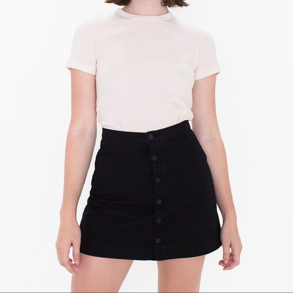 ❗️SOLD❗️Button Front Denim A-Line Skirt