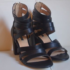 Strappy Black Heels