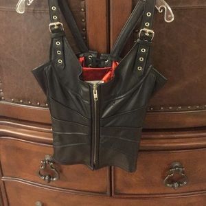 Beautiful leather corset
