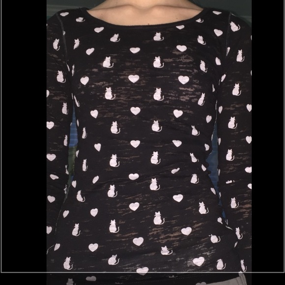 See through cat shirt