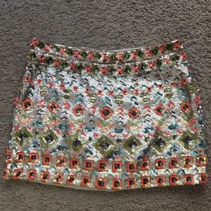 Sequin free people skirt