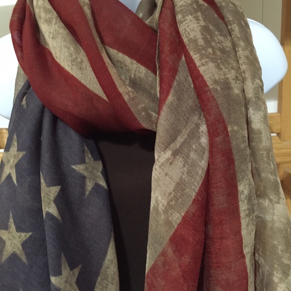 Accessories - Vintage American Flag Scarf
