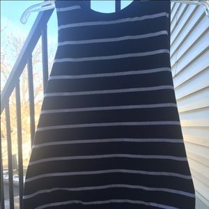 Striped muscle tee