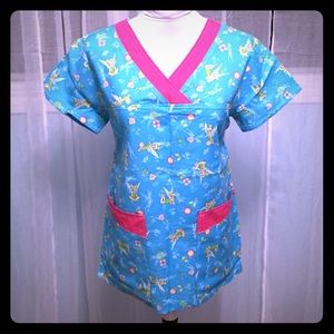 Handmade Tinker bell scrub top