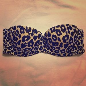 H&M Leopard Strapless Bra