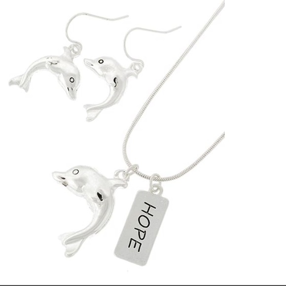 Antique Fish Hope Necklace Set