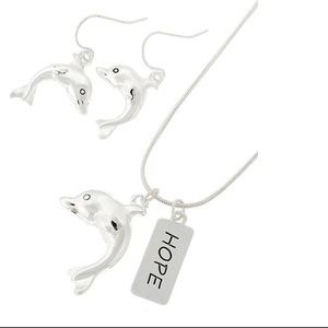 Antique Fish Hope Necklace Set