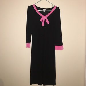 Black and pink dress