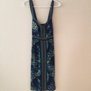 Paisley summer dress with crisscross back!