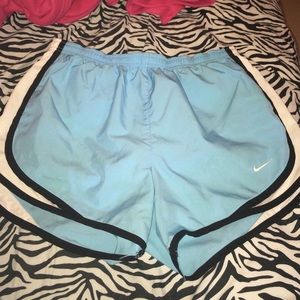Baby blue Nike FITDRY running shorts