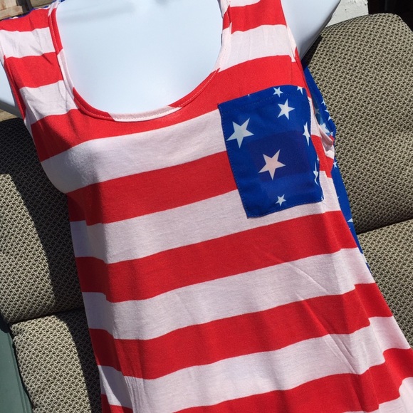 American Flag Tank Top - Picture 2 of 4