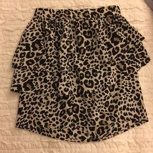 Leopard Mini Skirt