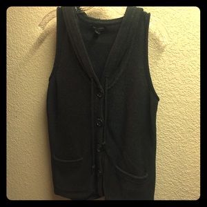 Banana Republic button-up hooded Sweater Vest