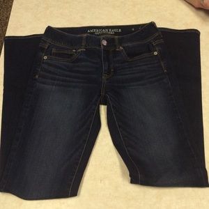 American Eagle Dark Wash Kick Boot Jeans