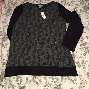 LOFT Zippered Pullover