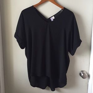 Black colored dolman type shirt from Francesca's