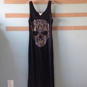 Ornate Skull Maxi Dress