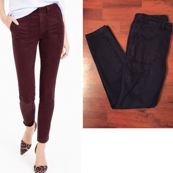 skinny stretch cargo pants