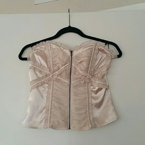 Bebe cream bustier small