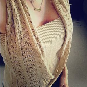 Gold halter/tube top