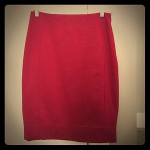 Comfortable deep red skirt form WHBM