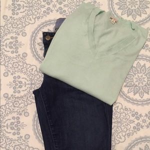Gap xs mint long sweater