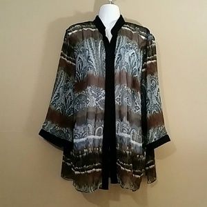 Sheer kimono style cover