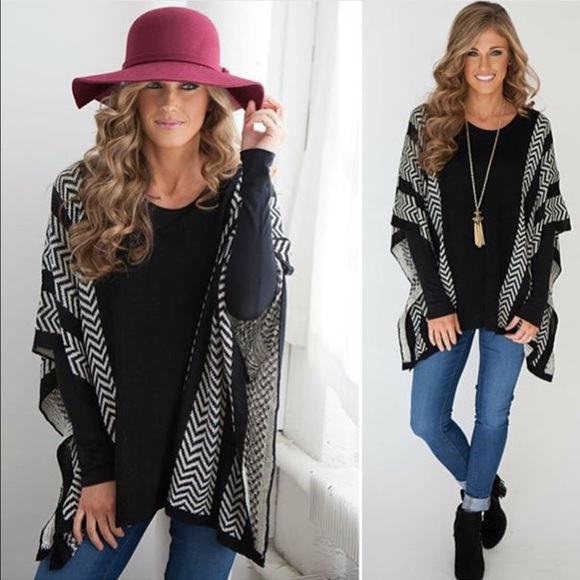 Black and Tan poncho