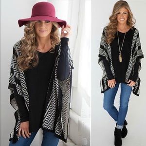 Black and Tan poncho