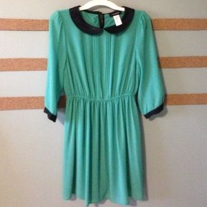 Peter Pan Collar 3/4 Sleeve Dress