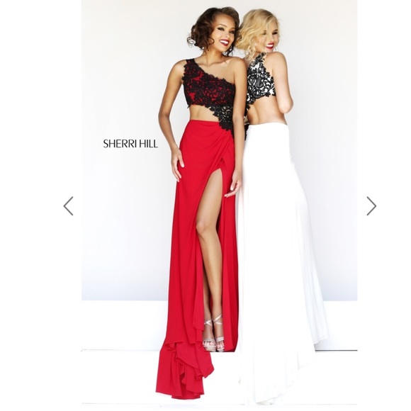 Sherri Hill Dresses & Skirts - Sherri hill red black prom evening gown dress