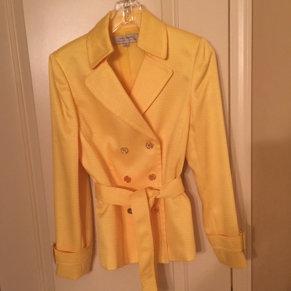 Yellow classy blazer with gold accents