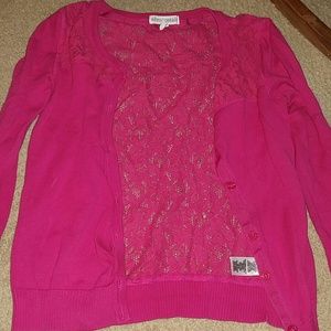 Aeropostale cardigan with lace back