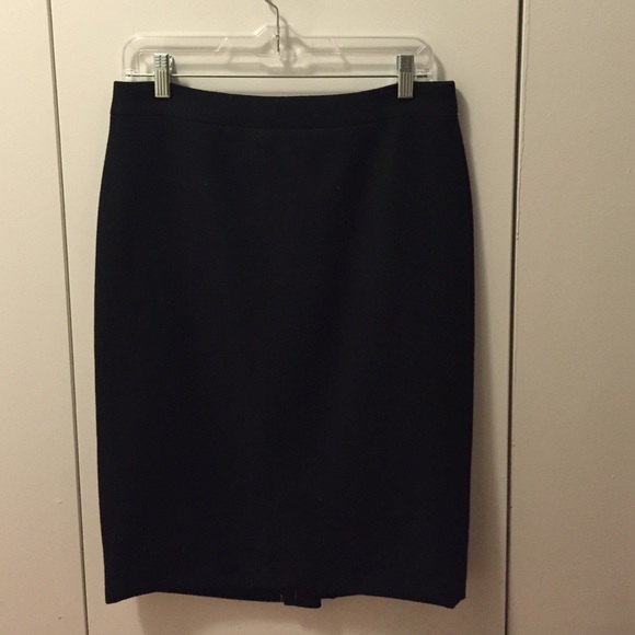 J. Crew Black Pencil Skirt