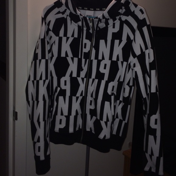 Pink VS Zip up hoodie