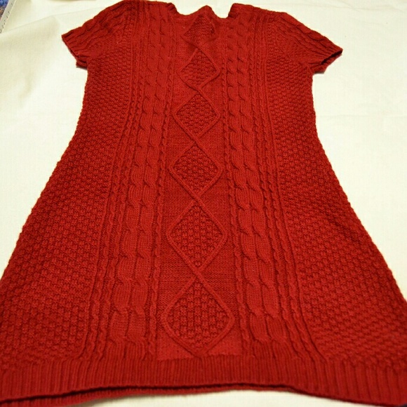 Sale!bogo! Red short sleeve sweater dress