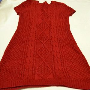 Sale!bogo! Red short sleeve sweater dress
