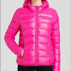 Aqua (Bloomingdales Brand) pink puffer jacket
