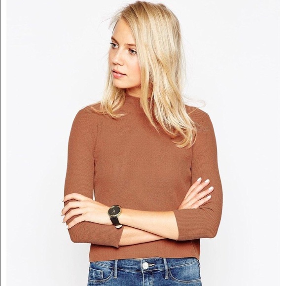 Asos camel turtleneck